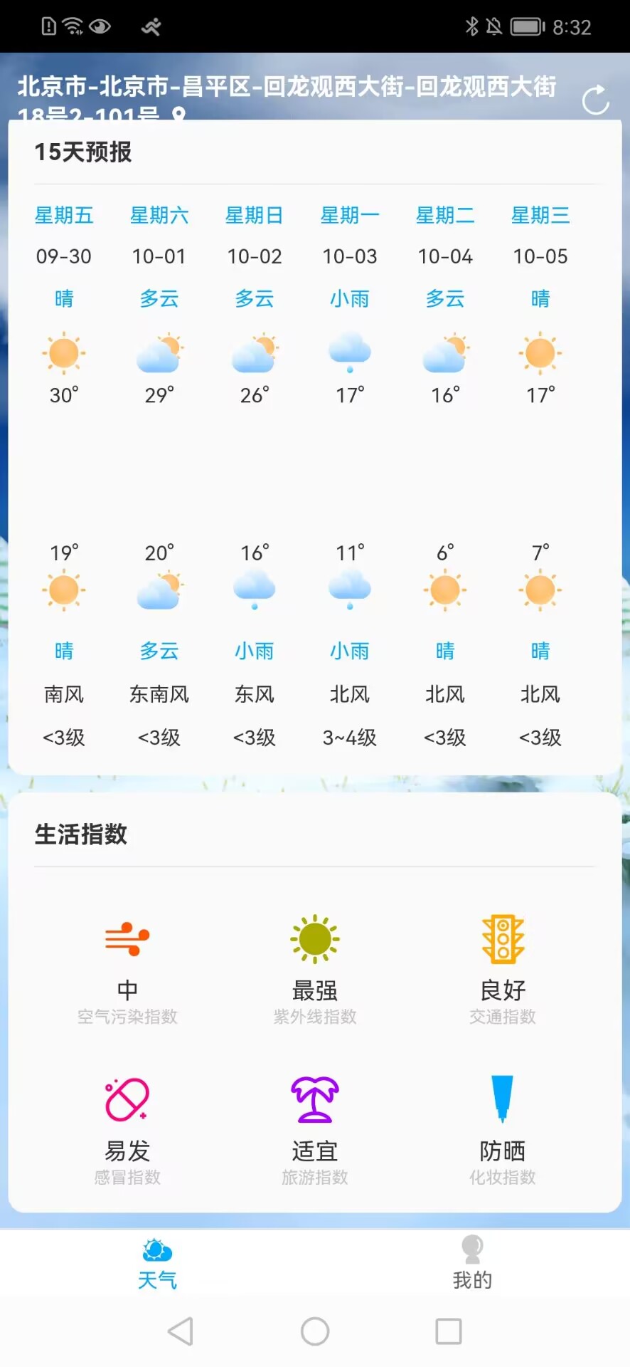 朝阳天气截图2