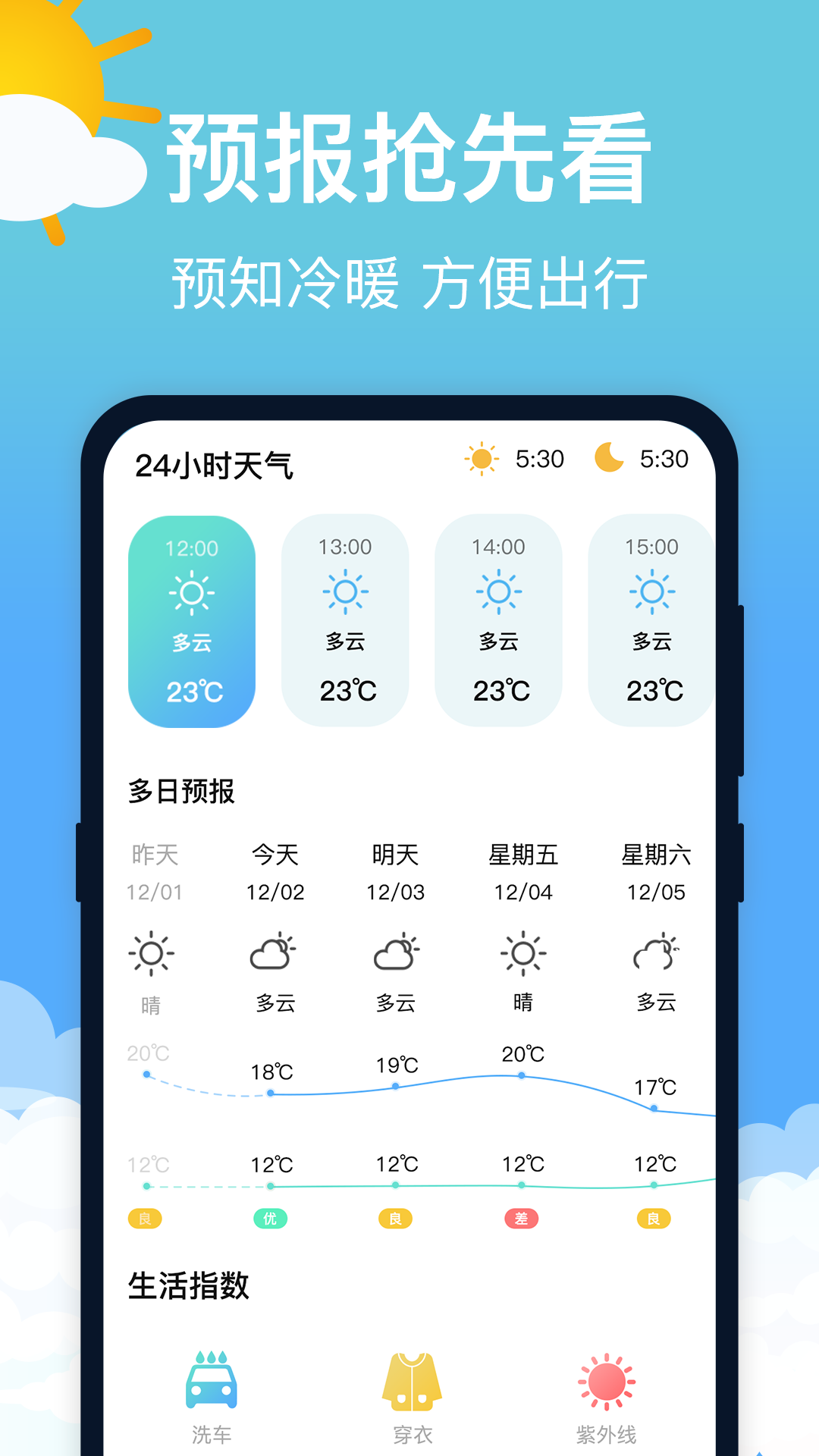 萌兔天气预报截图5