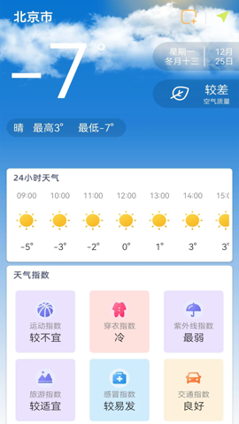 24小时天气预报